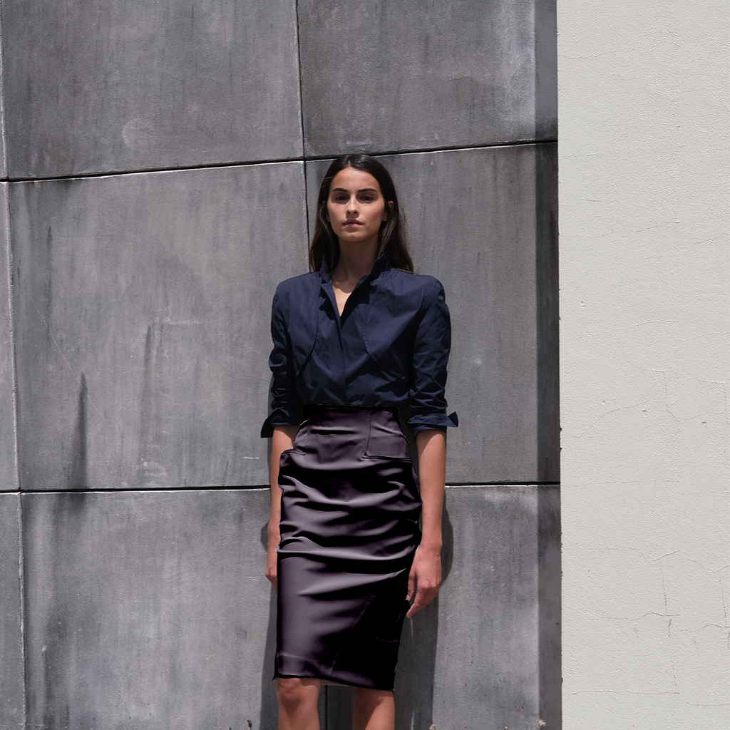 Sara mesure 1.74m et porte une taille 02